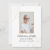 秋オ離れークお祝い 招待状 (正面)