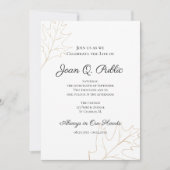 秋オ離れークお祝い 招待状 (正面)