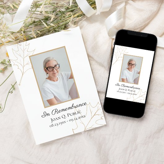 秋オ離れークズ命日 招待状