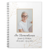 秋オ離れークズ葬儀記念ゲストブック ノートブック (正面)