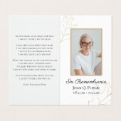 秋オ離れークズ葬祭記念祈りの言葉 名刺 (外部フラット)