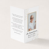 秋オ離れークズ葬祭記念祈りの言葉 名刺 (外部)