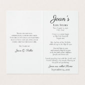 秋オ離れークズ葬祭記念祈りの言葉 名刺 (内部フラット)