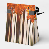 秋カエデの木の森のモダンオレンジグレー フェイバーボックス (裏面サイド)