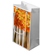 秋カエデ樹林秋の森オレンジグレー スモールペーパーバッグ (裏面アングル)