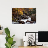 秋カスケードプリント ポスター (ホームオフィス)