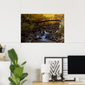 秋カスケードプリント ポスター (ホームオフィス)