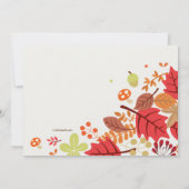 秋カスケード招待状 招待状 (裏面)