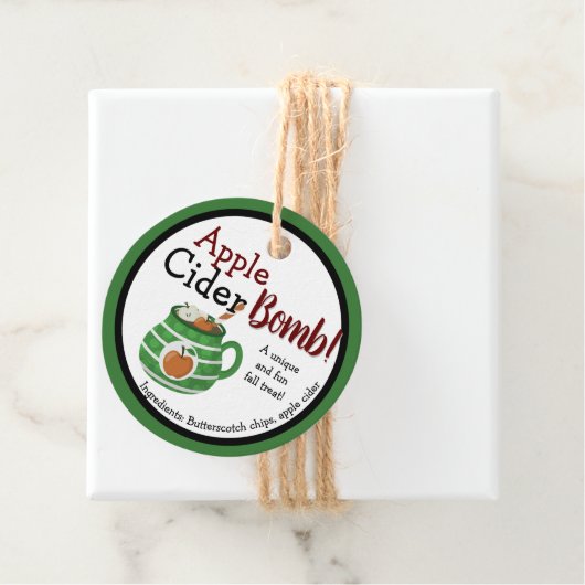 秋カスタムアップルサイダー爆弾ラベル フェイバータグ (インサイチュ)