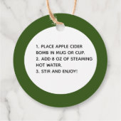 秋カスタムアップルサイダー爆弾ラベル フェイバータグ (裏面)