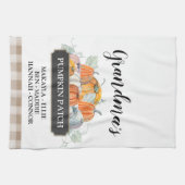 秋カスタムデコールグランマズパンプキンパッチ キッチンタオル (横)