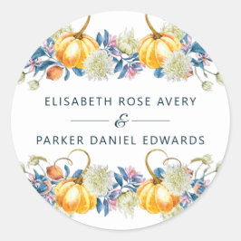 秋カスタムフローラパンプキ結婚ンズ ラウンドシール