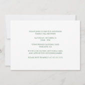 秋カスタムリトリートサンセットマウンテンパーティー 招待状 (裏面)