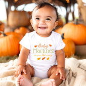 秋カスタム祖父母の妊娠告知 ベビーボディスーツ