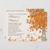 秋カップルシャワーフォト招待状 招待状 (正面/裏面)