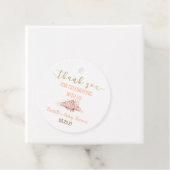 秋カボチャありがとうベイビーシャワーメッセージカード フェイバータグ (インサイチュ)