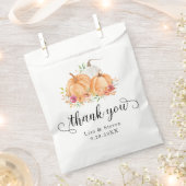 秋カボチャありがとう好意バッグ フェイバーバッグ (クリップ留めされた状態)