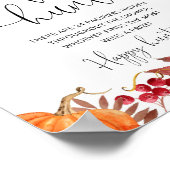 秋カボチャおしゃぶり狩りベビーシャワーゲーム ポスター (角)