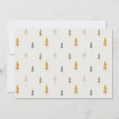 秋カボチャかかしハーベストキッズフォト誕生日 サンキューカード (裏面)