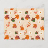 秋カボチャかわいい赤ちゃんシャワー本 エンクロージャーカード (裏面)