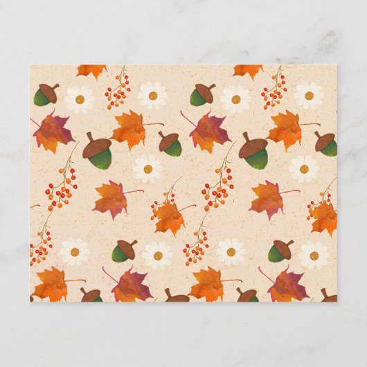 秋カボチャかわいい赤ちゃんシャワー本 エンクロージャーカード (裏面)