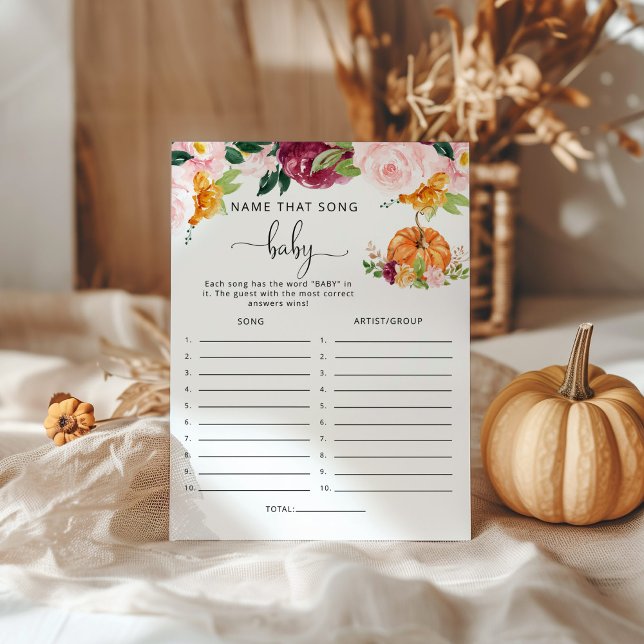 秋カボチャその曲の名前ベビーシャワーゲーム (クリエイターアップロード済み)