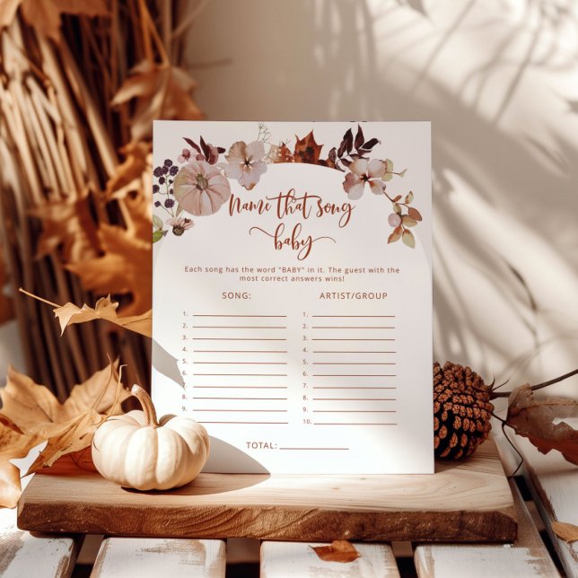 秋カボチャその曲の名前ベビーシャワーゲーム (クリエイターアップロード済み)