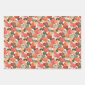 秋カボチャとジャック・オ・ランタン3セット ラッピングペーパーシート (正面2)