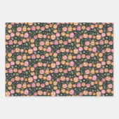 秋カボチャとジャック・オ・ランタン3セット ラッピングペーパーシート (正面)