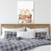 秋カボチャとバイブル・バース キャンバスプリント (インサイチュ (寝室))