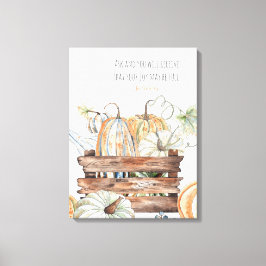 秋カボチャとバイブル・バース キャンバスプリント