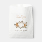 秋カボチャと離れの赤ちゃんシャワー フェイバーバッグ (正面)