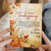 秋カボチャと離れ感謝祭 シーズンカード
