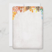 秋カボチャと鹿1歳の誕生日招待状 招待状 (裏面)