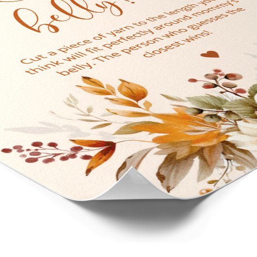 秋カボチャどのように大きいママの腹のゲーム ポスター (角)