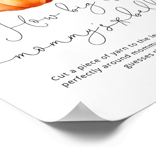 秋カボチャどのように大きいママの腹のゲーム ポスター (角)