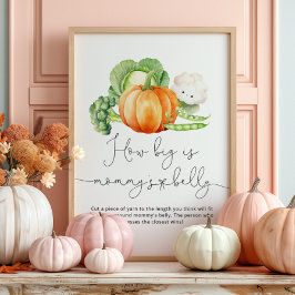 秋カボチャどのように大きいママの腹のゲーム ポスター