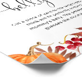 秋カボチャどのように大きいママの腹ゲームのポスター ポスター (角)