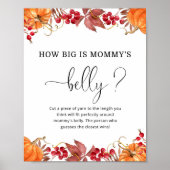 秋カボチャどのように大きいママの腹ゲームのポスター ポスター (正面)