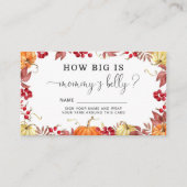 秋カボチャどのように大きなママの腹の囲いカード エンクロージャーカード (正面)