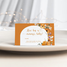 秋カボチャどのように大きなママの腹の囲いカード エンクロージャーカード