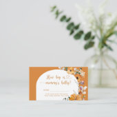 秋カボチャどのように大きなママの腹の囲いカード エンクロージャーカード (スタンド正面)