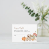 秋カボチャのおむつラッフルエンクロージャカード エンクロージャーカード (スタンド正面)