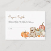 秋カボチャのおむつラッフルエンクロージャカード エンクロージャーカード (正面)