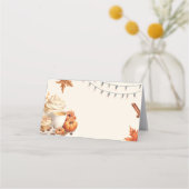 秋カボチャのコーヒー醸造テントカード 予約カード (正面)