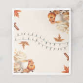 秋カボチャのコーヒー醸造テントカード 予約カード (外部開封)