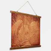 秋カボチャのトウモロコシ茎スカルプト効果 吊り下げ型タペストリー (傾斜あり)