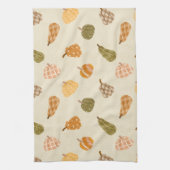 秋カボチャのパッチ素朴-秋Co キッチンタオル (縦)