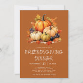 秋カボチャのフレンドサイジングディナー 招待状 (正面)