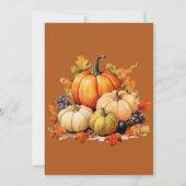 秋カボチャのフレンドサイジングディナー 招待状 (裏面)